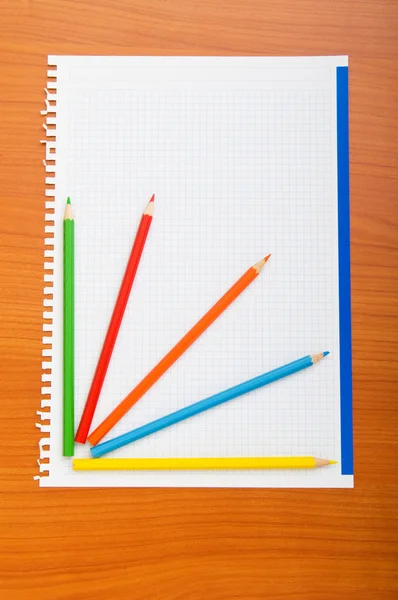 Binder Pencils Isolated Background — Stock Photo, Image