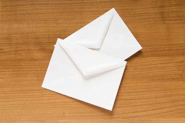 Concept Courrier Avec Nombreuses Enveloppes Sur Table — Photo
