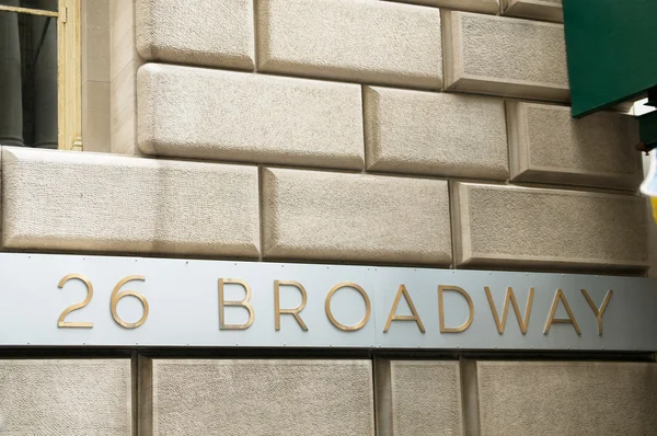 Famous Broadway Street Signs Downtown New York — Stock Photo, Image
