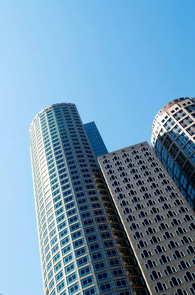 Boston city - 7 sep - panorama med skyskrapor — Stockfoto