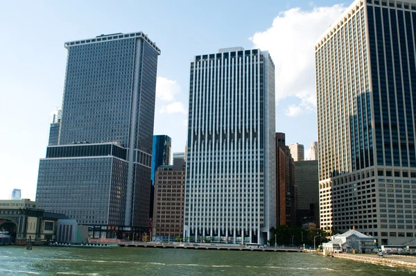 New York City Sep Panorama Mit Wolkenkratzern — Stockfoto