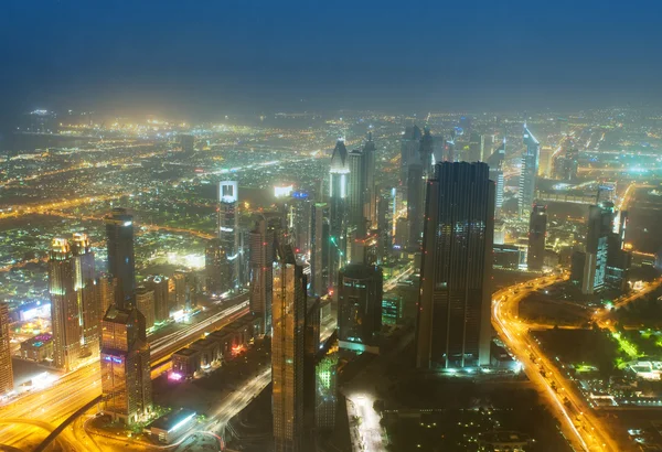 Panorama Della Città Dubai Emirati Arabi Uniti — Foto Stock