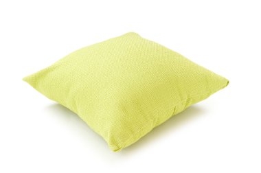 Bed pillow isolated on the white background clipart