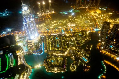 Panorama of down town Dubai city - UAE clipart