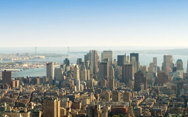 Panorama New Yorku Vysokými Mrakodrapy — Stock fotografie