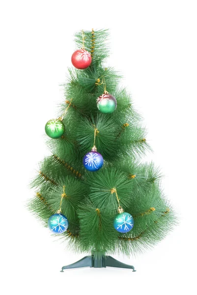 Beyaz Arka Planda Izole Edilmiş Noel Ağacı — Stok fotoğraf