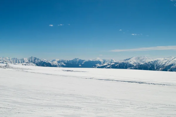 Altas Montanhas Sob Neve Inverno — Fotografia de Stock