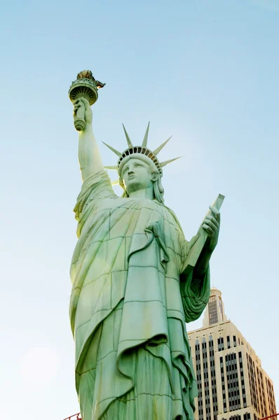 Διάσημο Άγαλμα Της Ελευθερίας Στη Νέα Υόρκη — Φωτογραφία Αρχείου