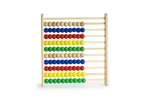 Concepto Educación Abacus Con Muchas Cuentas Colores —  Fotos de Stock