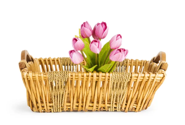 Ramo Flores Tulipán Sobre Mesa — Foto de Stock