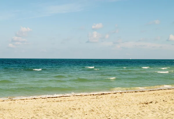 Піщаний Пляж Яскравий Літній День — стокове фото