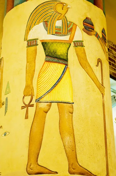 Egyptské koncept s obrazy na zeď — Stock fotografie
