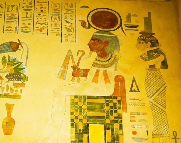 Duvardaki boya ile Mısır konsept — Stok fotoğraf