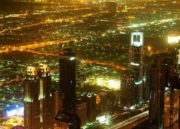 Panorama do centro da cidade de Dubai - Emirados Árabes Unidos — Fotografia de Stock