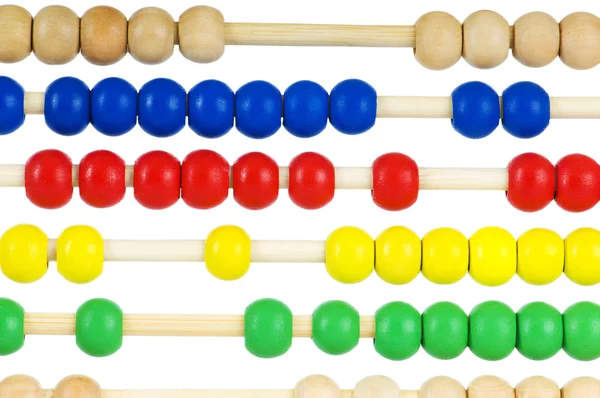 Education concept - Abacus with many colorful beads — Stock Photo, Image