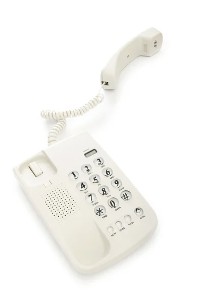 Telefon izolovaný na bílém pozadí — Stock fotografie
