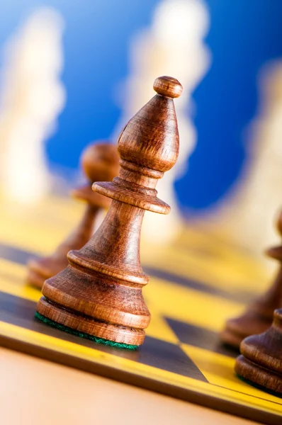 खेळत बोर्ड वर बुद्धिबळ आकडेवारी सेट — स्टॉक फोटो, इमेज