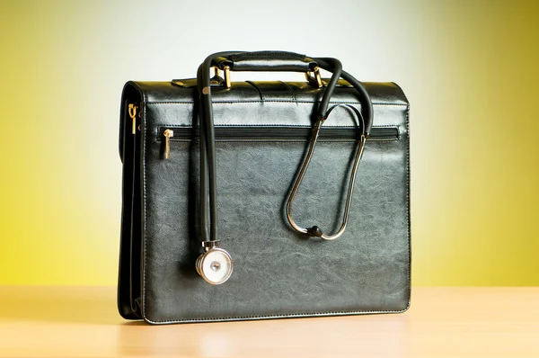 Doctor Case Stethoscope Colorful Background — Stock Photo, Image