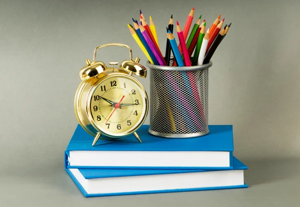 stock image Back to school concept with books and pencils