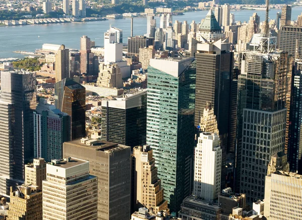 Panorama Nueva York Con Rascacielos Altos —  Fotos de Stock