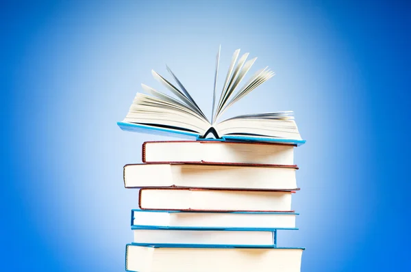 Stack Text Books Gradient Background Royalty Free Stock Images