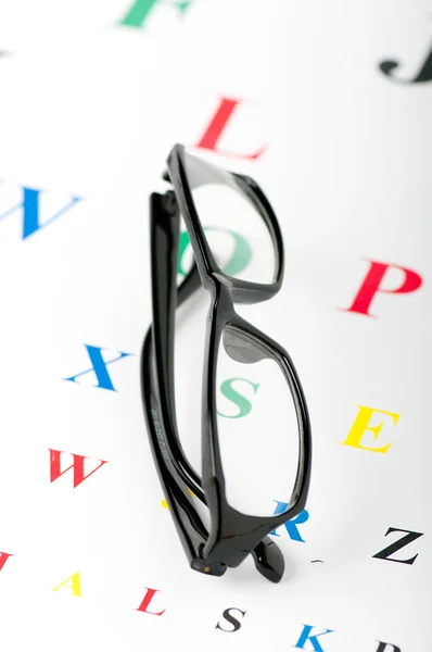 Optické Čtecí Brýle Zrak Stůl — Stock fotografie