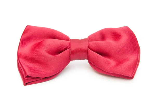 Red Bow Tie Isolated White — Stock Photo, Image