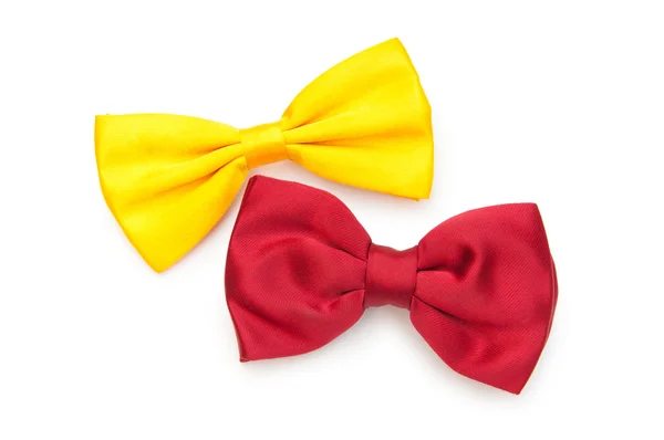 Red bow tie isolated on the white — Stock Photo, Image
