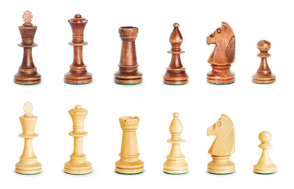 Figura degli scacchi isolata sullo sfondo bianco — Foto Stock