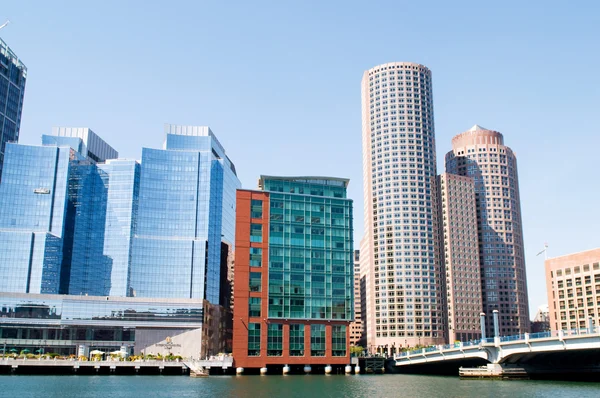 Boston - 7 set - panorama con grattacieli — Foto Stock