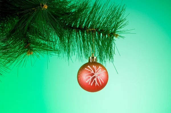 Decorazione Natale Contro Sfondo Sfumato Colorato — Foto Stock