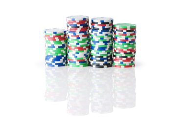 çeşitli casino fişi kavramı kumar - yığını