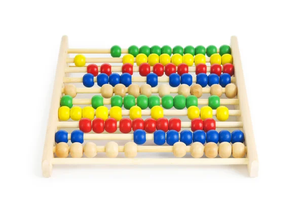 Koncepcja edukacji - abacus z wielu kolorowych paciorków — Zdjęcie stockowe