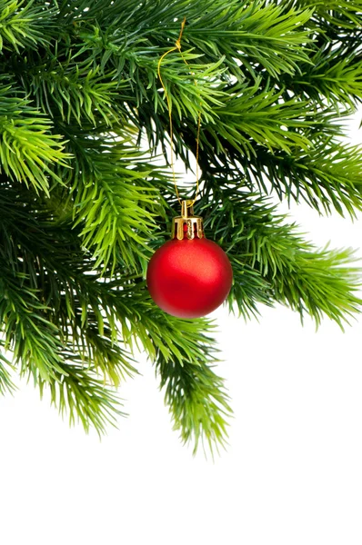 하얀 배경에 고립된 크리스마스 장식 — 스톡 사진