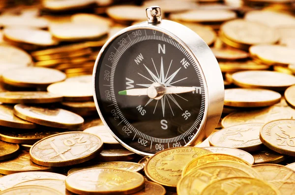 Concepto Financiero Navegar Tiempos Difíciles Para Los Mercados — Foto de Stock