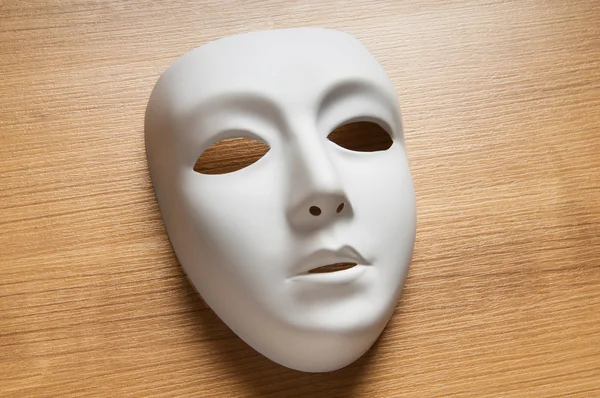 Theatre concept with the white plastic masks — Stock Photo © Elnur ...