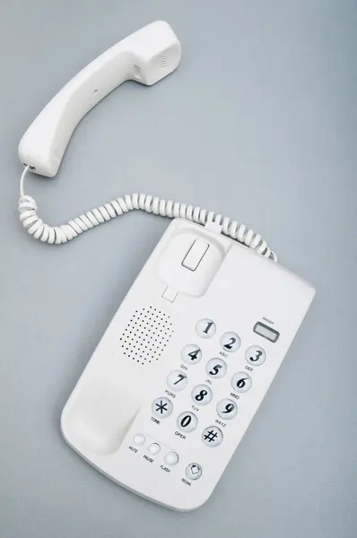 平らな面白いオフィスの電話 — ストック写真
