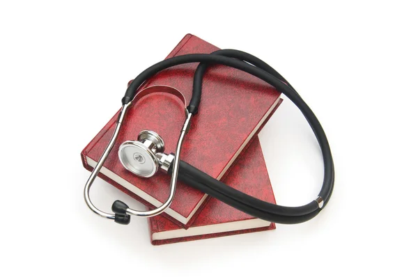 Concept Medical Education Book Stethoscope — Stock Photo, Image