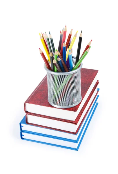 Back School Concept Books Pencils — Stock Photo, Image