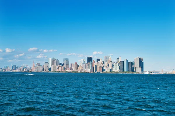 Nova Iorque Set Panorama Com Arranha Céus — Fotografia de Stock