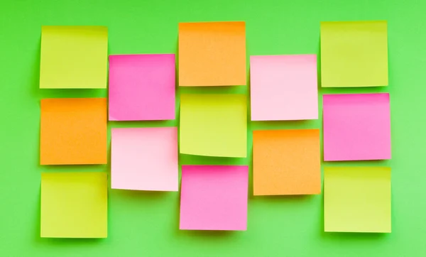 stock image Reminder notes on the bright colorful paper