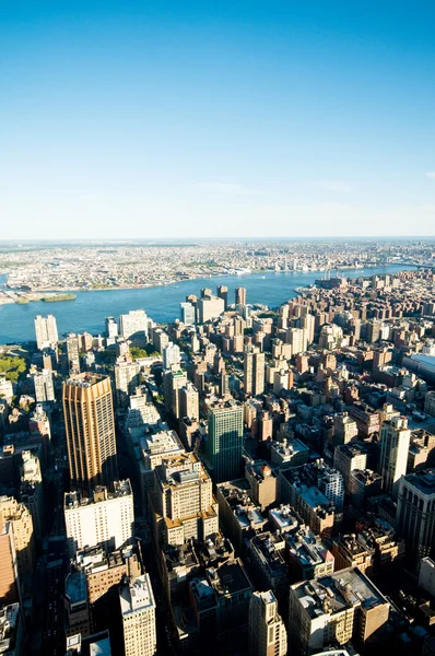 Πόλη Της Νέας Υόρκης Πανόραμα Ψηλός Ουρανοξύστες — Φωτογραφία Αρχείου