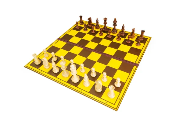 Chess Siffror Isolerat Den Vita Bakgrunden — Stockfoto