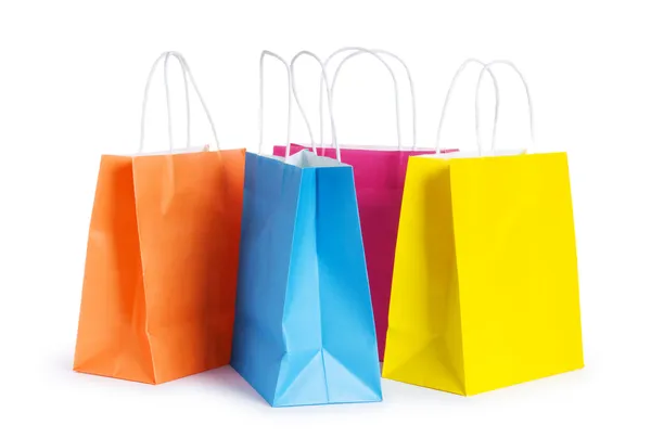 Shopping Bags Isolated White Background Royalty Free Stock Images