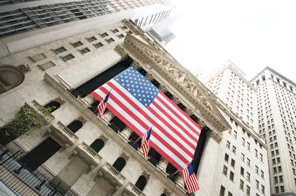 New York Settembre 2010 Wall Street Borsa Valori — Foto Stock