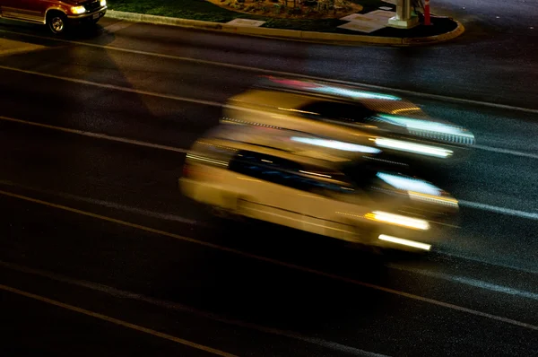Bewegende Verkeer Auto Lichten Avond — Stockfoto