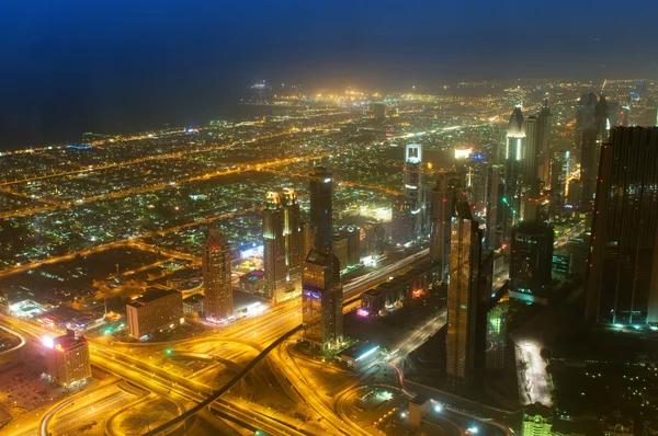 Panorama Ciudad Dubai Emiratos Árabes Unidos — Foto de Stock