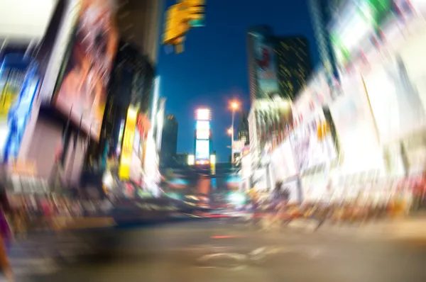 New York city - 3 Sep 2010 - Times square - Intentional blur — Stock Photo, Image