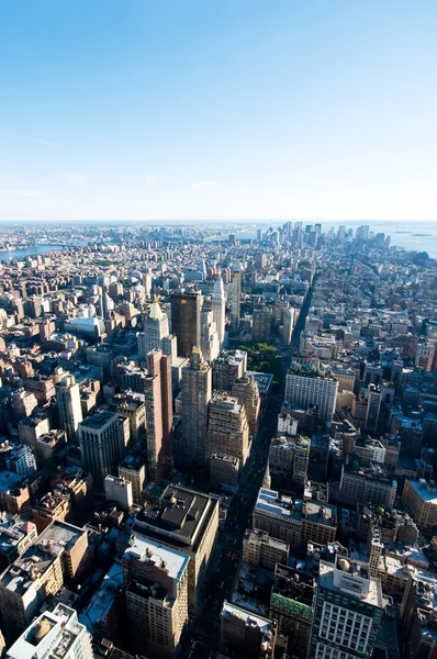 New York Şehir Panoraması Ile Yüksek Gökdelenler — Stok fotoğraf
