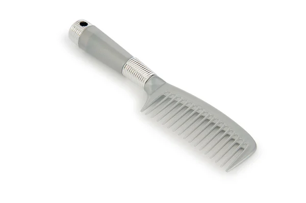 Grey Comb Isolated White Background — Stock Photo, Image